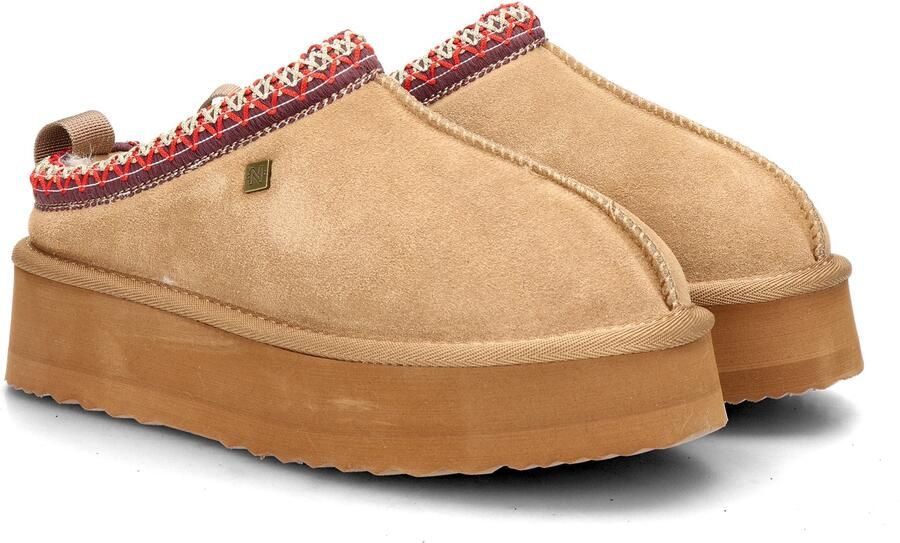 Nelson suède pantoffels cognac - Foto 3