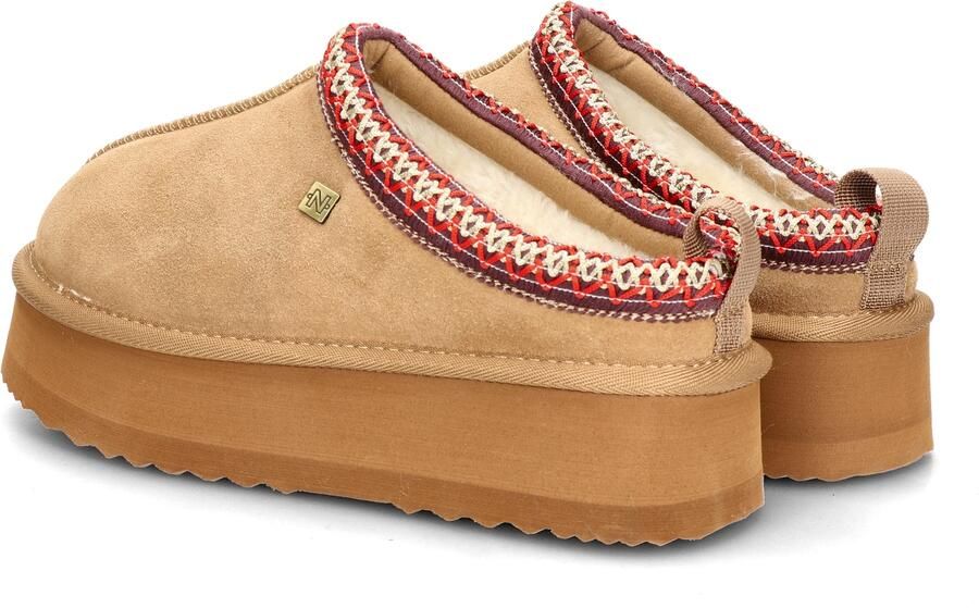 Nelson suède pantoffels cognac - Foto 2