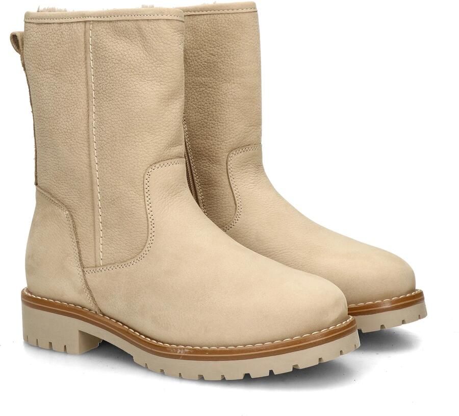 Nelson suède enkelboots met profielzool ecru - Foto 6