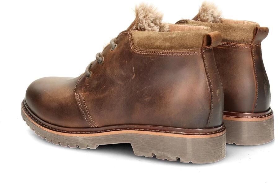 Nelson leren veterboots met profielzool cognac - Foto 7