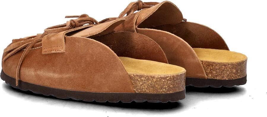 Nelson suède clogs met franjes cognac - Foto 7