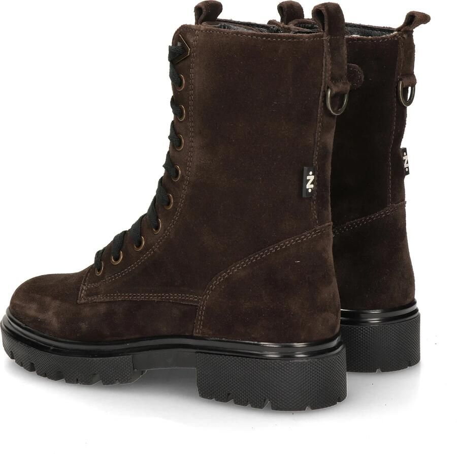 Nelson Kids suède enkelboots met profielzool bruin - Foto 7
