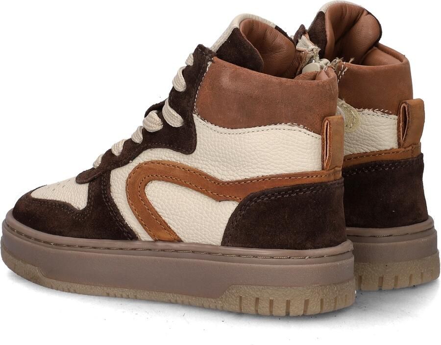 Nelson Kids leren sneakers bruin beige - Foto 7