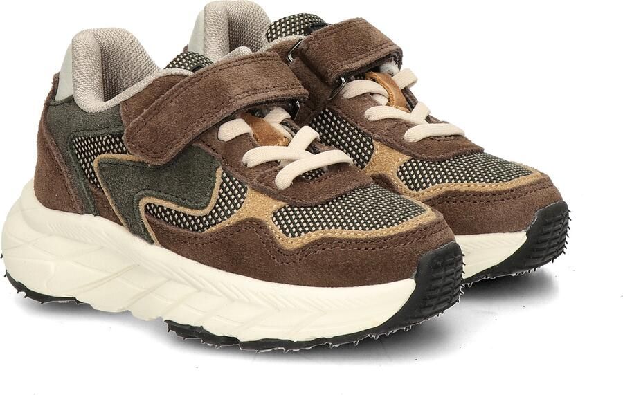 Nelson Kids chunky suède sneakers bruin - Foto 6