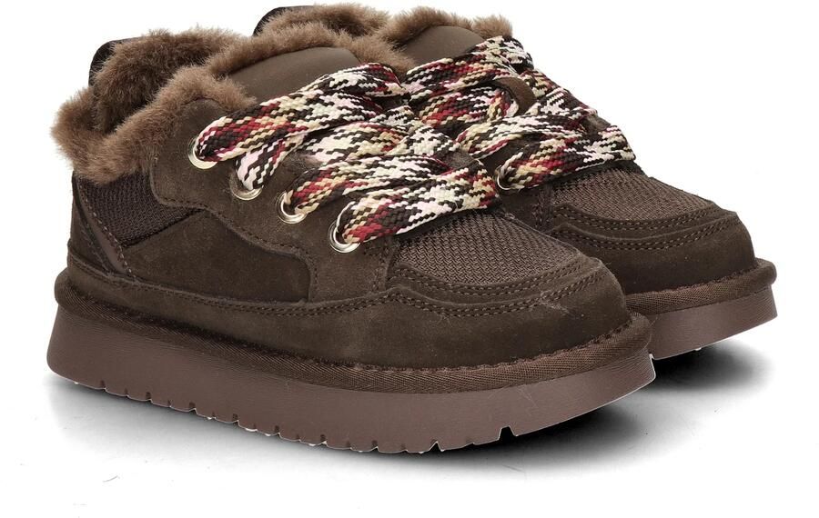 Nelson Kids suède sneakers bruin - Foto 6