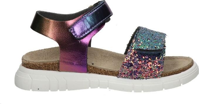 Nelson Kids leren sandalen met glitters zilver multi - Foto 2
