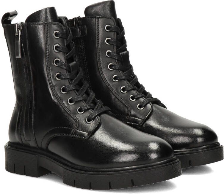 Nelson Kids leren veterboots zwart Meisjes Leer 33 - Foto 3