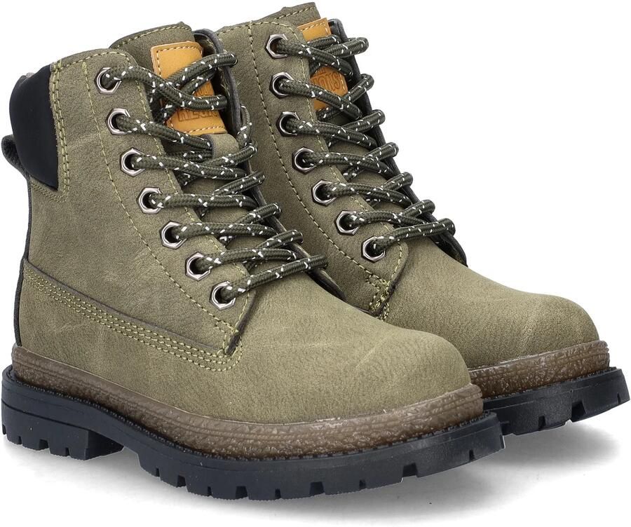 Nelson Kids enkelboots met profielzool kaki - Foto 6