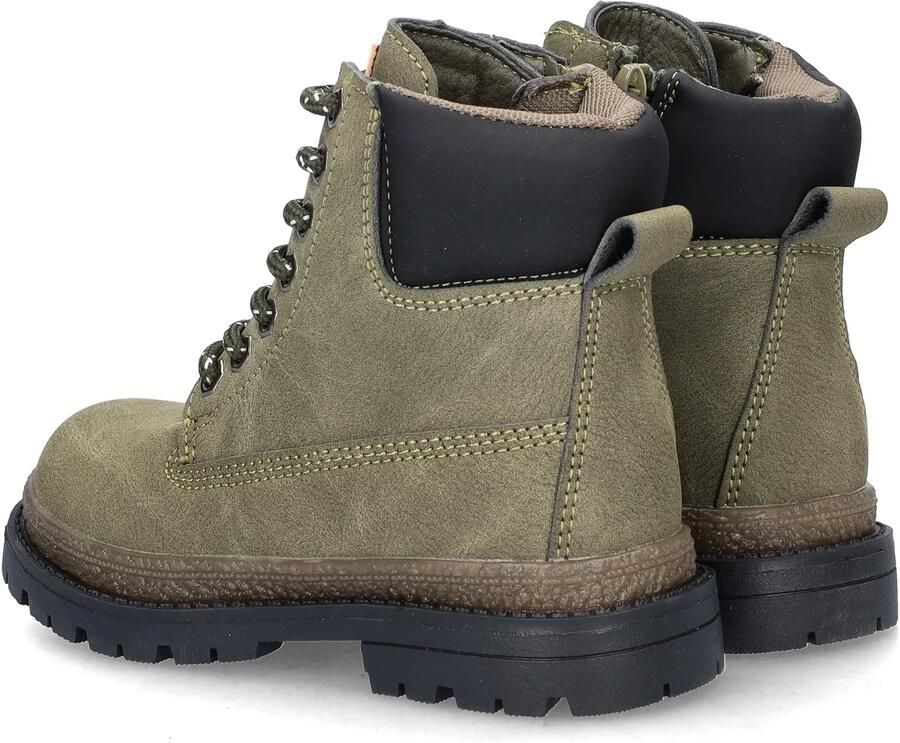 Nelson Kids enkelboots met profielzool kaki - Foto 7