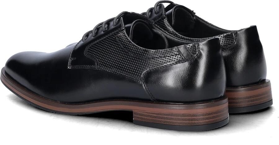 Nelson leren veterschoenen zwart - Foto 6