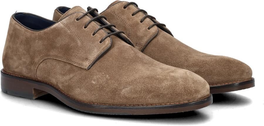 Nelson suède veterschoenen taupe - Foto 4