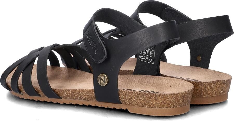 Nelson imitatieleren sandalen zwart - Foto 7