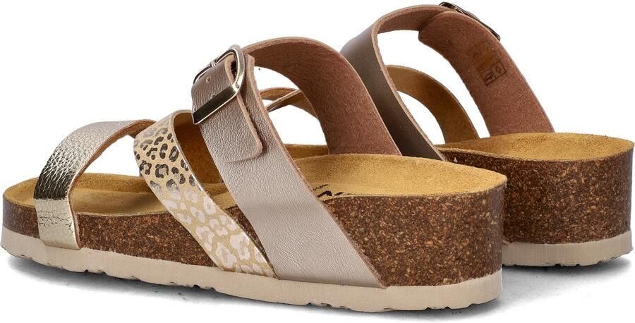 Nelson imitatieleren leren slippers taupe - Foto 6