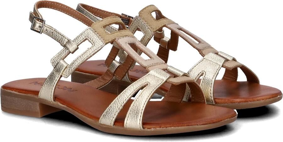 Nelson leren sandalen beige goud - Foto 6