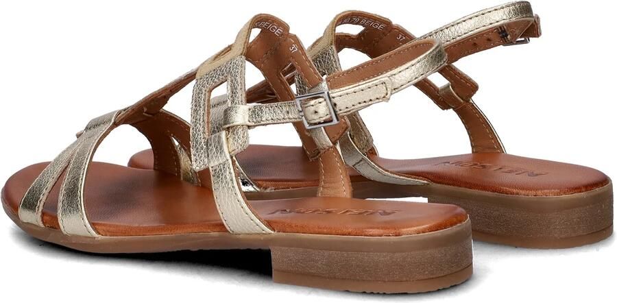 Nelson leren sandalen beige goud - Foto 7