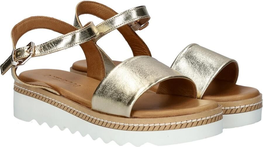 Nelson leren sandalen goud - Foto 5
