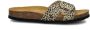 Nelson slippers met panterprint beige zwart - Thumbnail 2