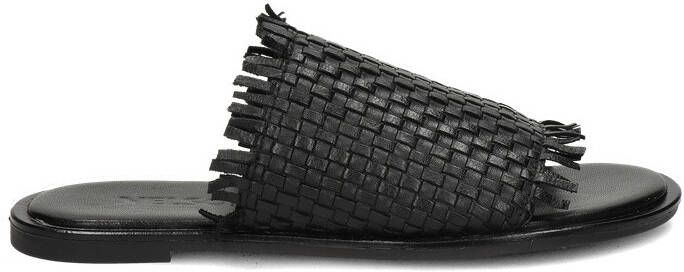 Nelson leren slippers zwart - Foto 3