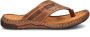 Nelson leren teenslippers cognac - Thumbnail 2