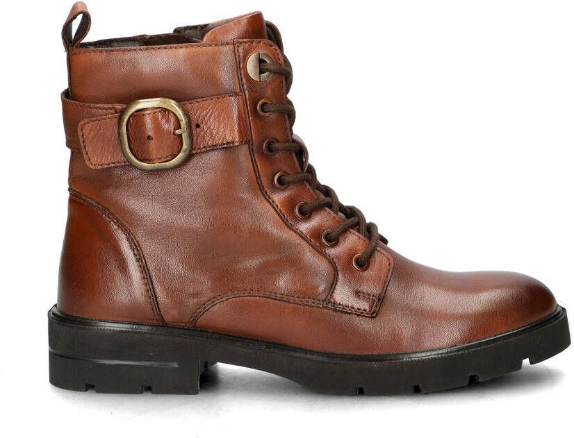 Nelson leren veterboots cognac - Foto 2