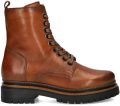 Nelson leren veterboots cognac - Bruin