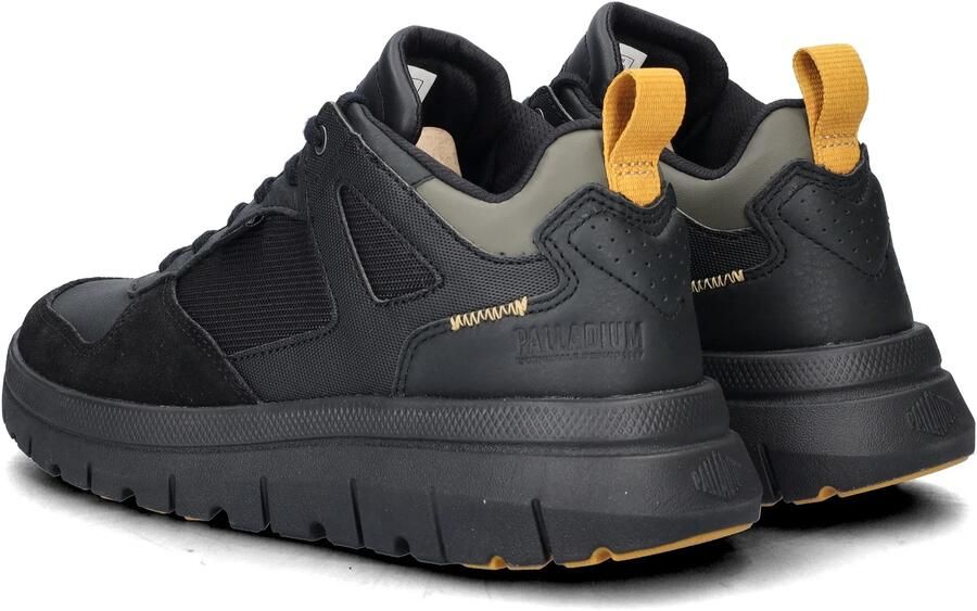 Palladium Pallaflex Low Mix Black Sneakers Zwart Leer Combi Heren Zwart - Foto 5