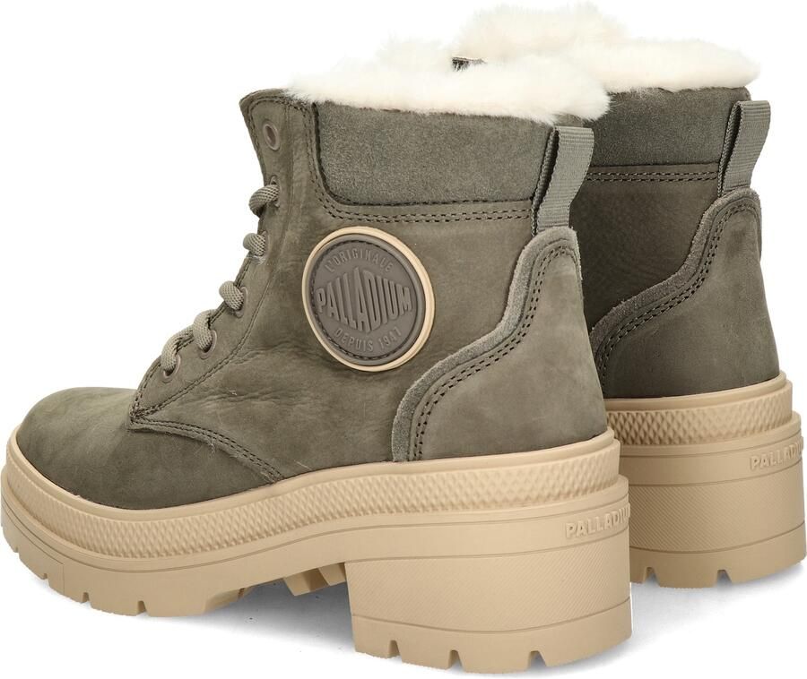 Palladium PALLARISE NBK WL Hoge sneakers Veterboots Dames veterschoenen Dames sneakersHalf-hoge schoenen Groen - Foto 6