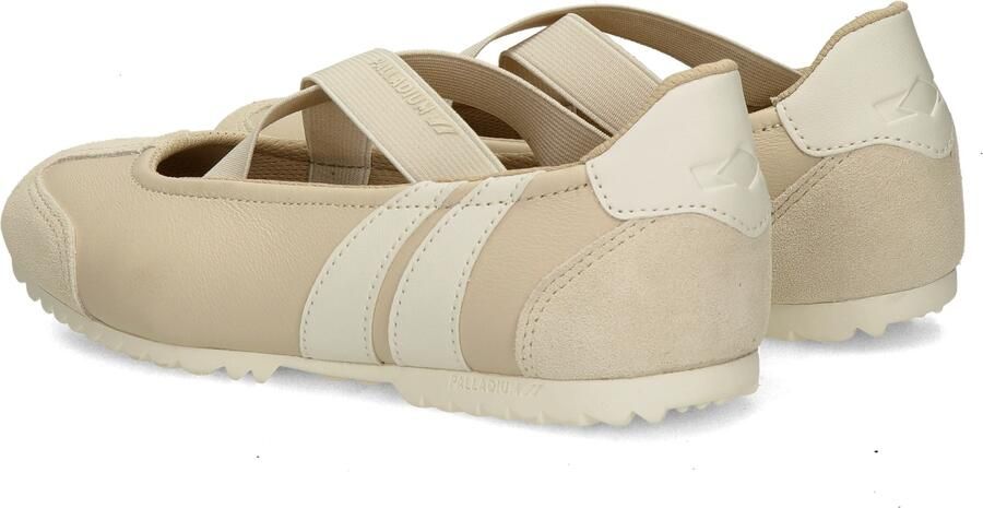 Palladium RACER BALLERINA LTH Ballerinaschoenen Wit beige - Foto 4