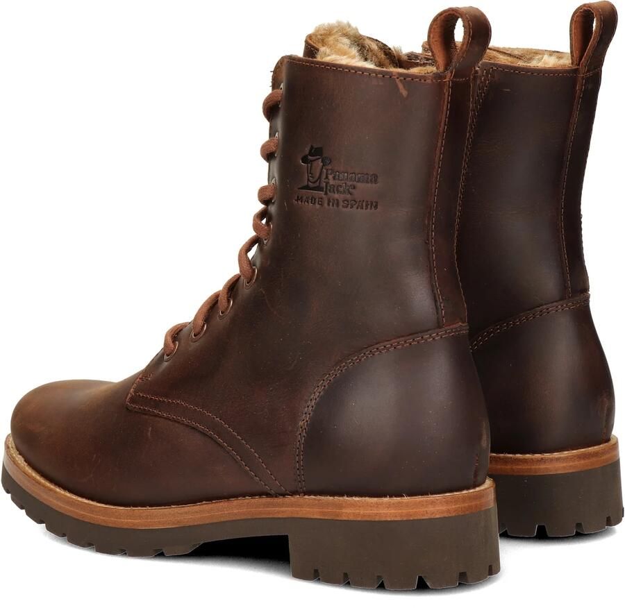 Panama Jack FRISIA~B10~~~~~~~~~~~~~~~~~~~~ Hoge sneakersVeterlaarzenDames veterschoenenDames sneakersHalf-hoge schoenen Cognac - Foto 5