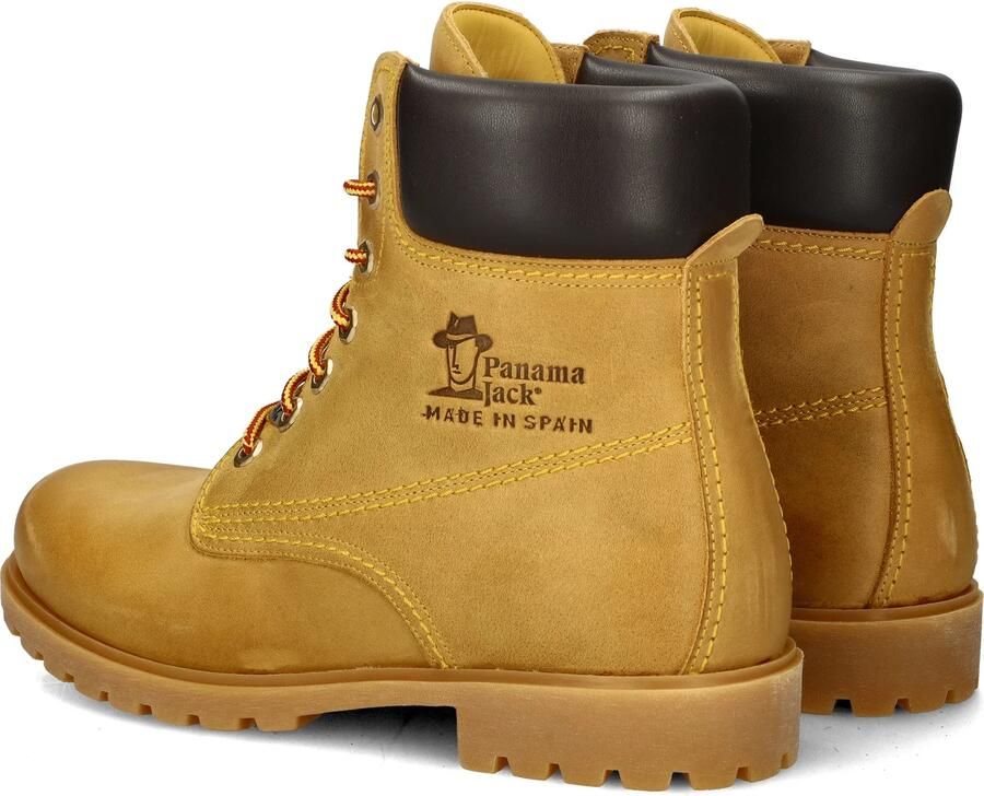 Panama Jack Kameelkleurige Leren Enkellaarzen met Veters Brown Heren - Foto 14