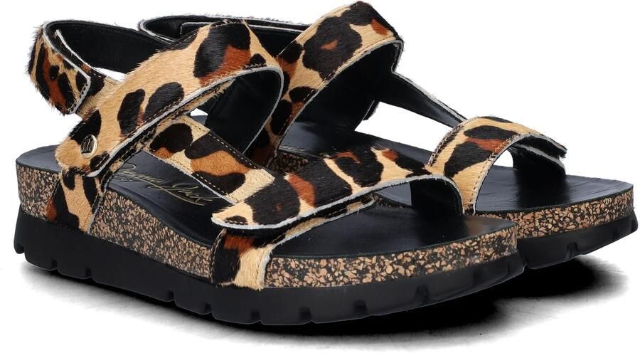 Panama Jack Selma Leopard Sandalen bruin Leer - Foto 6