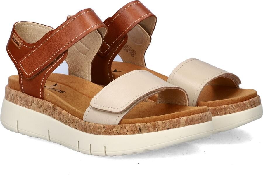Pikolinos Palma leren sandalen beige bruin beige - Foto 4