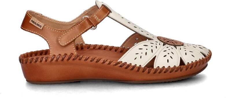 Pikolinos Sandaal P Vallarta 655 0841 Nata Wit Cognac Combi - Foto 4