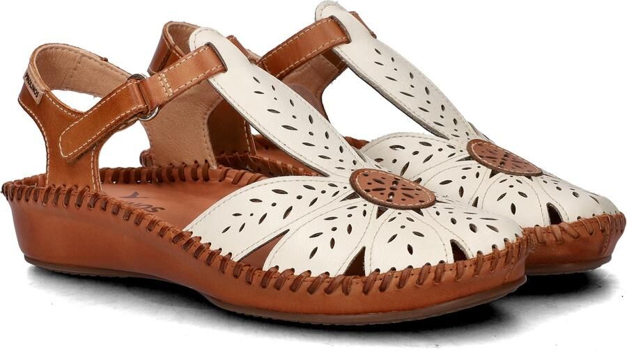 Pikolinos Sandaal P Vallarta 655 0841 Nata Wit Cognac Combi - Foto 5