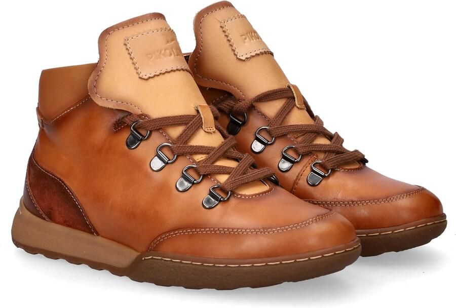 Pikolinos leren veterboots cognac - Foto 2