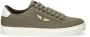 PME Legend Groene canvas sneakers met suède panelen - Thumbnail 5