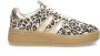 PS Poelman Anemone leren sneakers met panterprint beige - Thumbnail 3