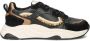 PS Poelman Iva chunky leren sneakers zwart panterprint - Thumbnail 10