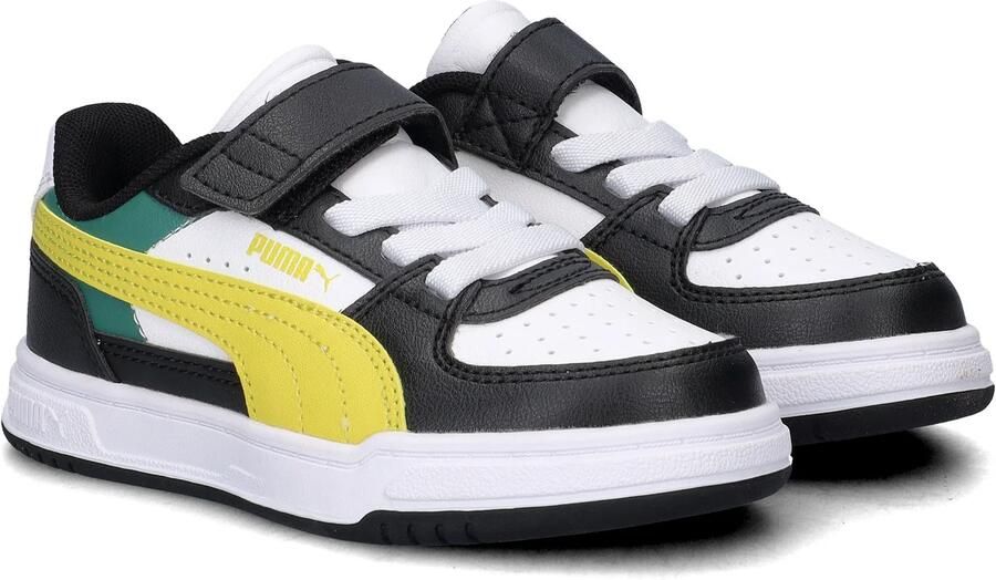 Puma Caven III Block imitatieleren sneakers zwart geel - Foto 6