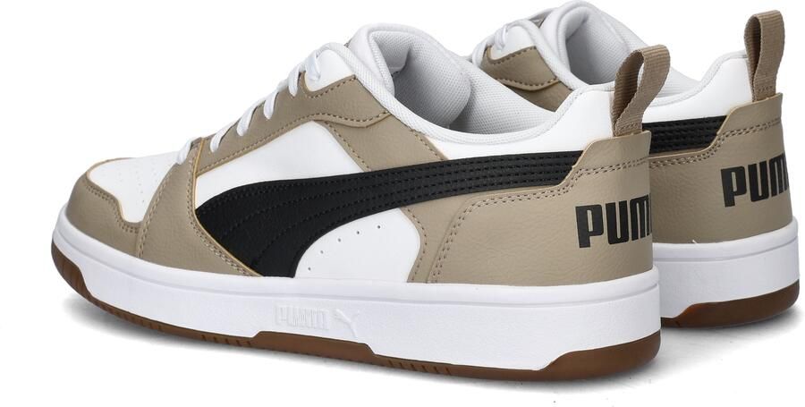 PUMA Rebound v6 Low Unisex Sneakers White- Black-Ice Coffee - Foto 6