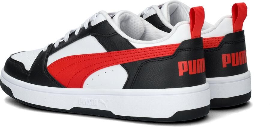 PUMA Rebound V6 Lo Jr Unisex Sneakers White-For All Time Red- Black - Foto 12