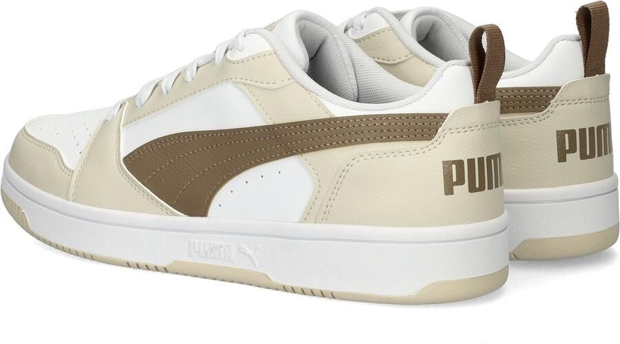 PUMA Rebound v6 Low Unisex Sneakers White-Totally Taupe-Alpine Snow - Foto 5