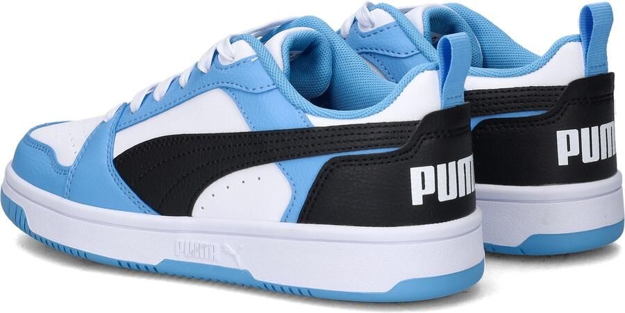 PUMA Rebound V6 Lo Jr Unisex Sneakers Team Light Blue- Black- White - Foto 4