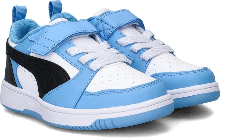 PUMA Rebound V6 Lo AC+ PS Unisex Sneakers Team Light Blue- Black- White - Foto 8
