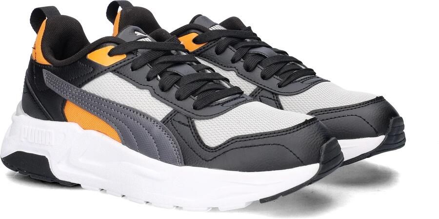 Puma Trinity 2 LT mesh sneakers lichtgrijs oranje - Foto 12