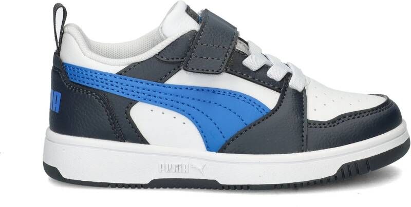Puma Rebound v6 Low sneakers wit kolbaltblauw grijs Imitatieleer 25 - Foto 7