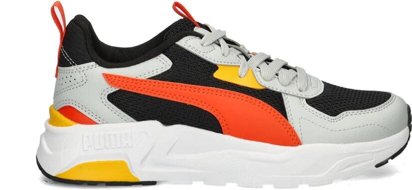 Puma Trinity Lite sneakers wit zwart rood geel Mesh Meerkleurig 35.5 - Foto 3