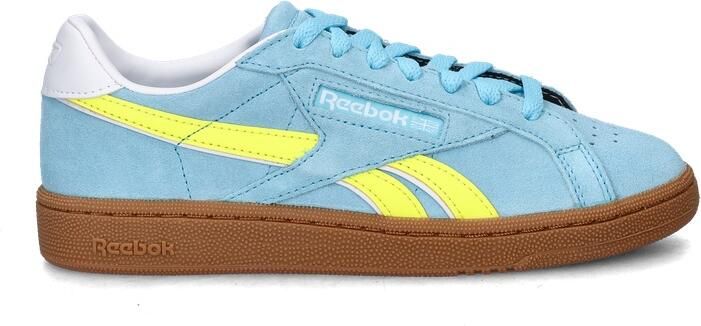 Reebok CLUB C GROUNDS UK Blauw SOLAR ACID YELLOW GUM Dames Sneakers Blauw - Foto 2