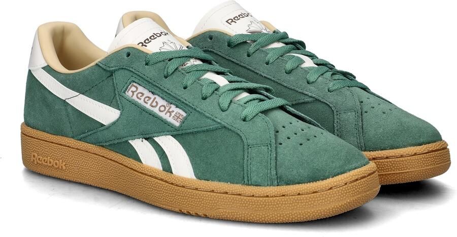 Reebok CLUBCGROUNDSUKFIELDGREENCHALKGUM Unisex Sneakers Groen chalk gum - Foto 3