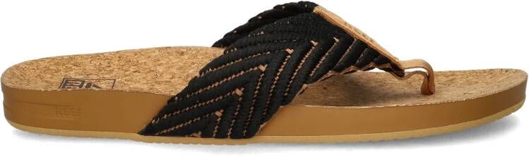 Reef Cushion Strand Dames Slippers Black Natural - Foto 6
